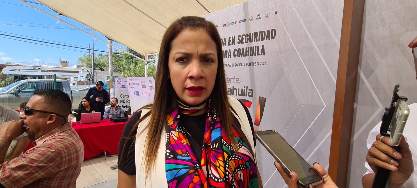 Sonia Villarreal Pérez, titular de la Secretaría de Seguridad Pública (SSP) del Estado de Coahuila. (Foto: RENÉ ARELLANO / EL SIGLO COAHUILA)