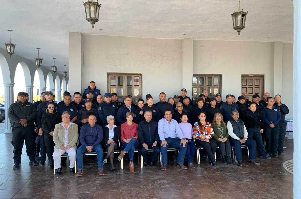 El pasado lunes realizaron un desayuno en Ciudad Frontera para presentar a los nuevos mandos policiacos. (EL SIGLO DE TORREÓN)
