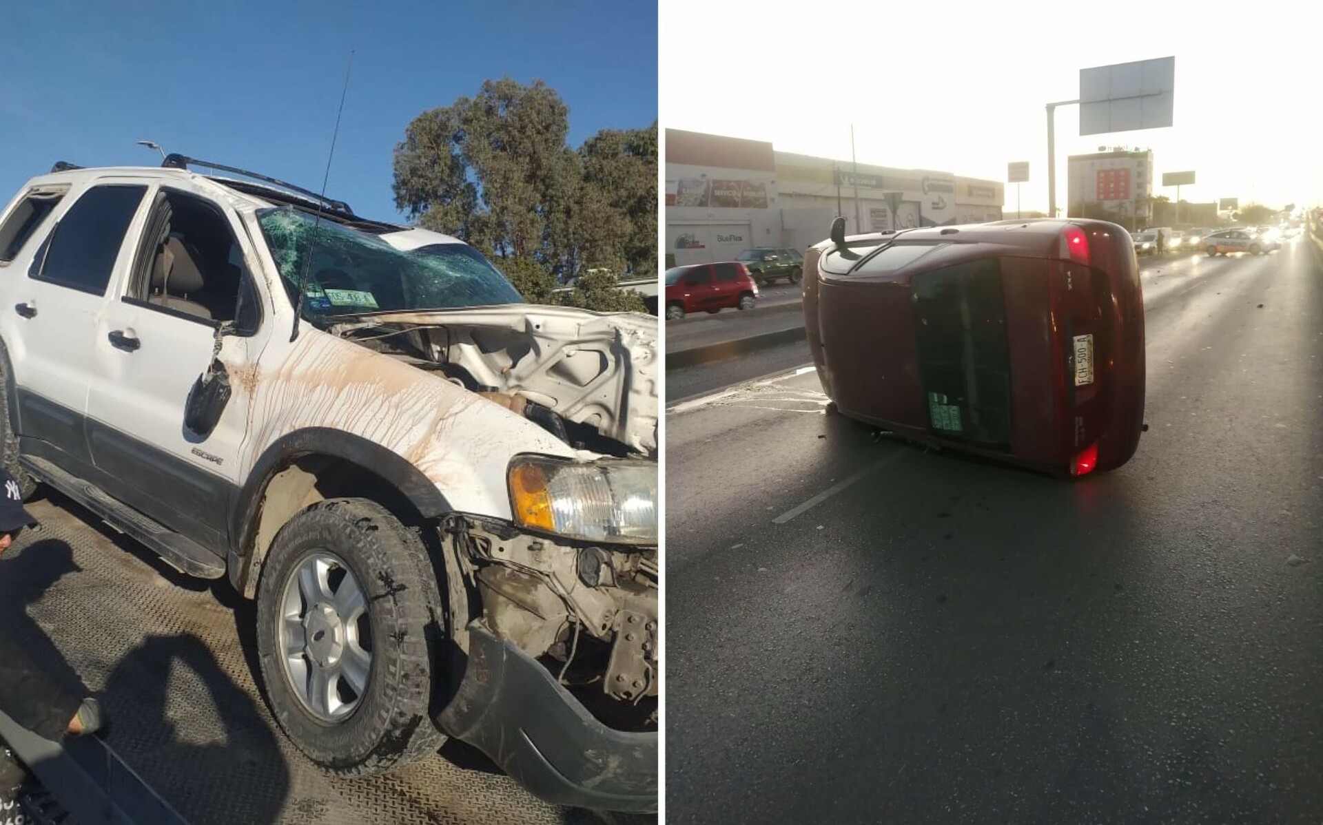 Los accidentes ocurrieron durante este lunes en Torreón. (EL SIGLO DE TORREÓN)
