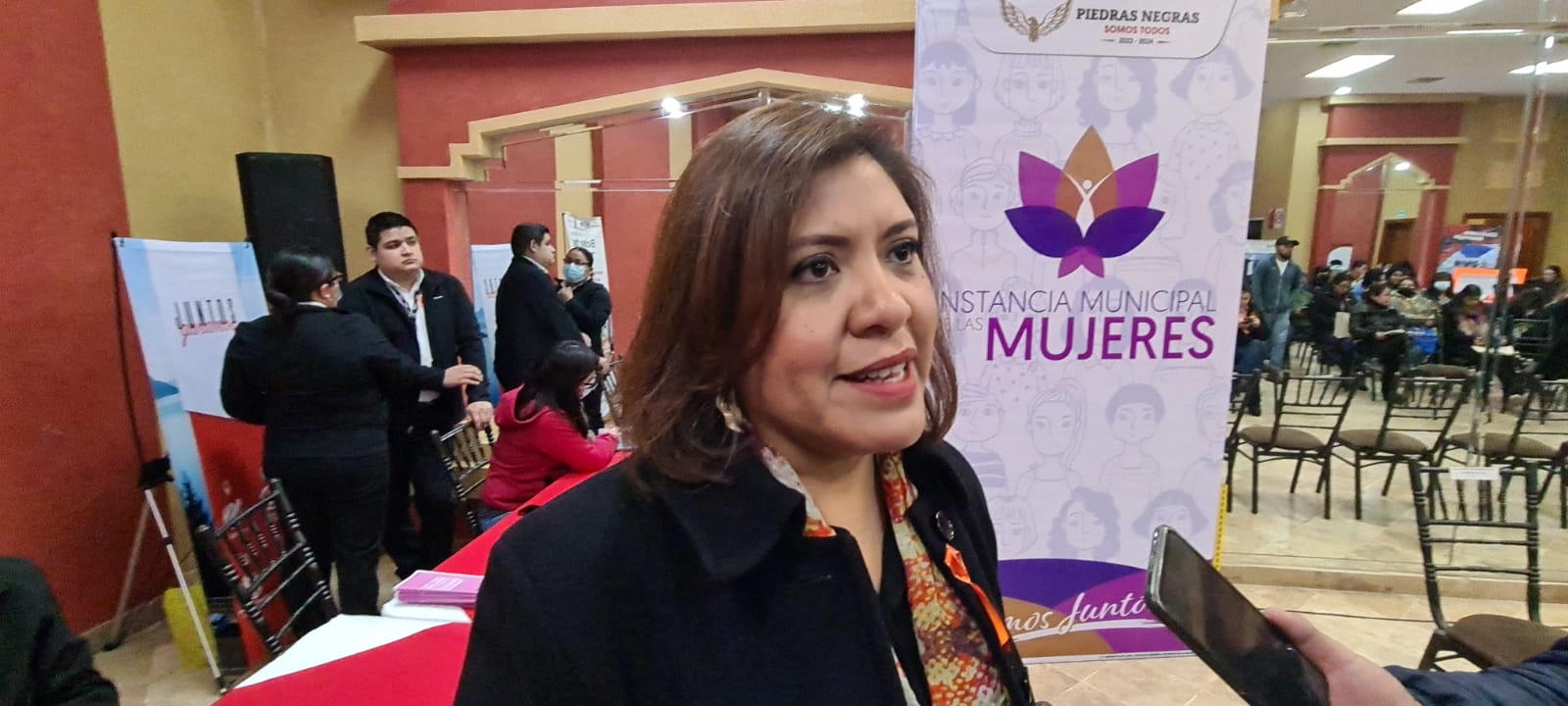 Lariza Montiel Luis, titular del Servicio Estatal del Empleo con sede en Piedras Negras.