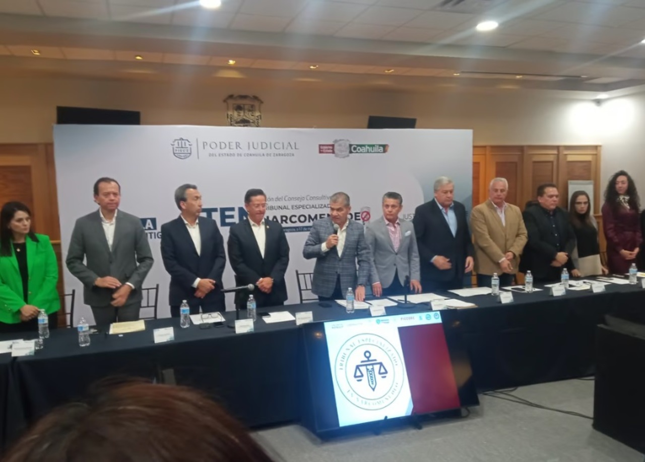 Ayer se llevó a cabo la instalación del Consejo Consultivo del Tribunal Especializado en Narcomenudeo del Estado de Coahuila.