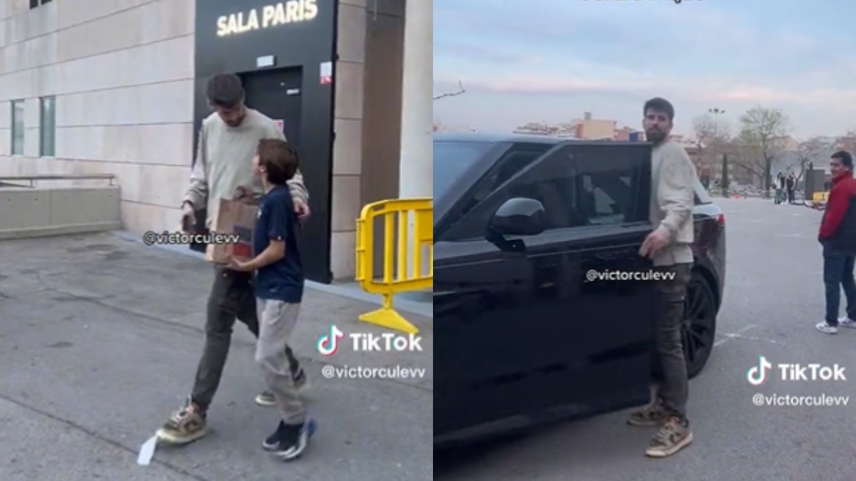 VIDEO: Gerard Piqué habría olvidado a uno de sus hijos en una tienda en España