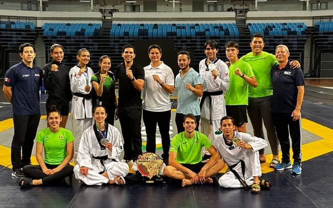 El seleccionado mexicano de Taekwondo, obtuvo grandes logros. (FMTKD)