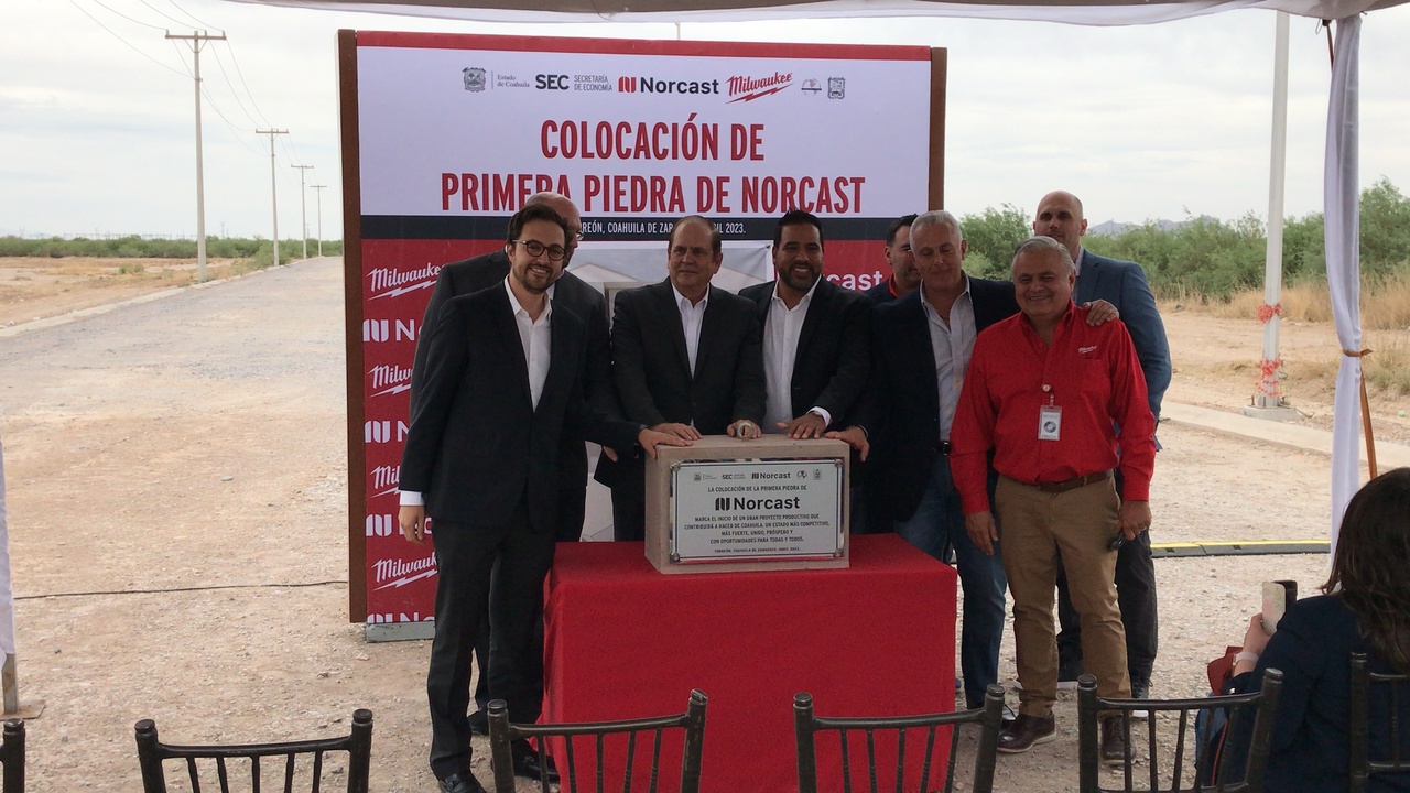 La empresa Norcast invertirá 22.5 millones de dólares y generará 350 empleos en su planta junto a Milwaukee Tools. (EL SIGLO DE TORREÓN)