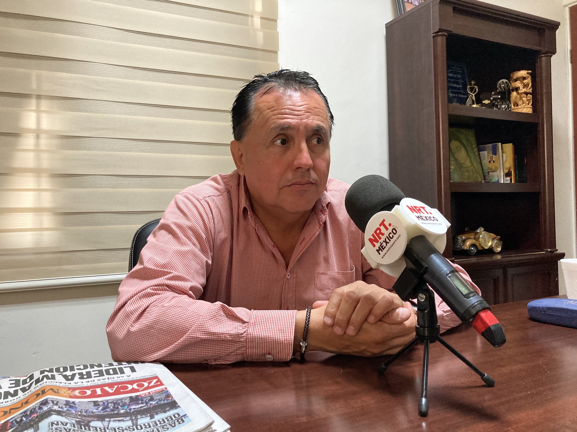 Ismael Leija Escalante, secretario general del Comité Ejecutivo Nacional del Sindicato Democrático. (Foto: SERGIO A. RODRÍGUEZ / EL SIGLO COAHUILA)