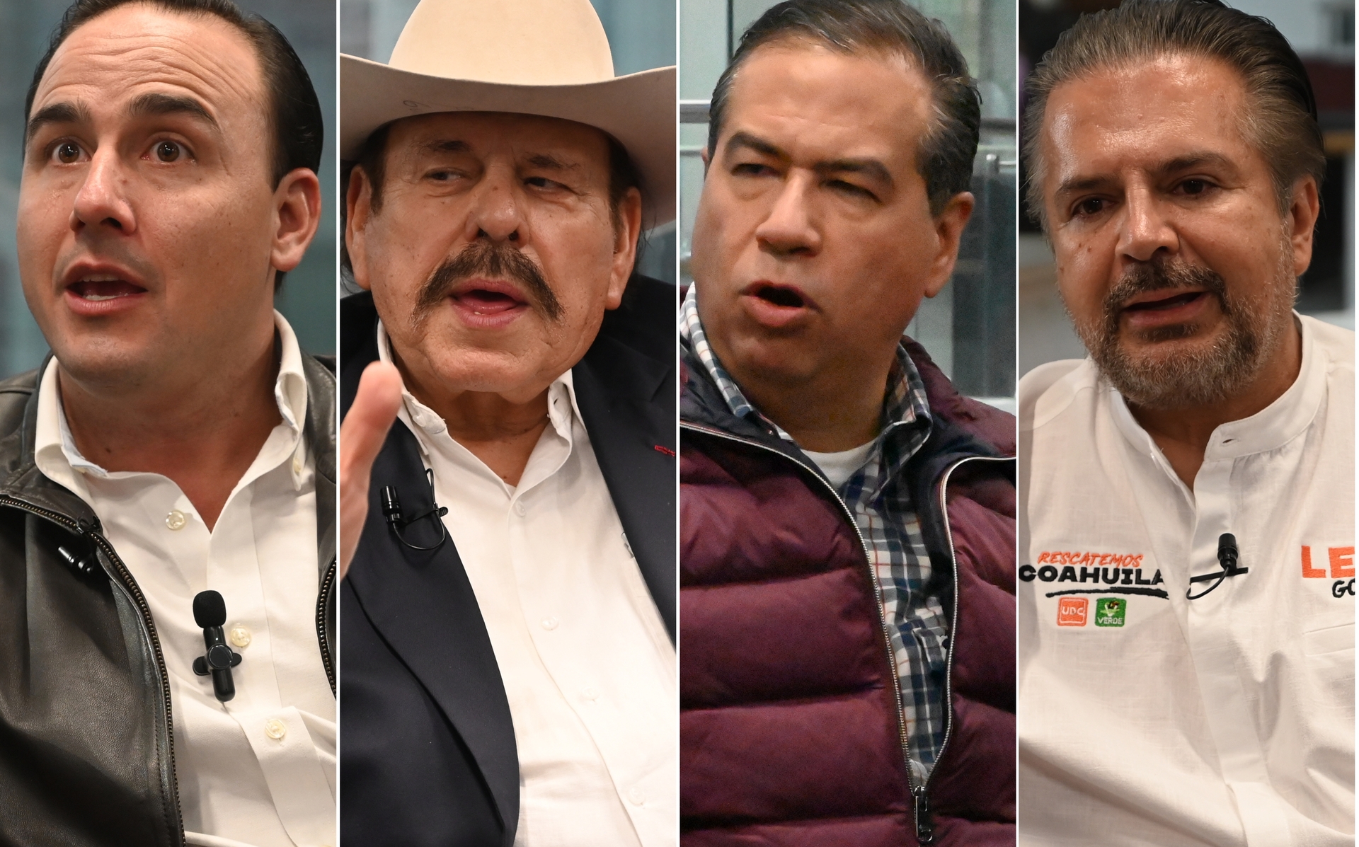 Participan Manolo Jiménez, Armando Guadiana, Ricardo Mejía Berdeja y Lenin Pérez.