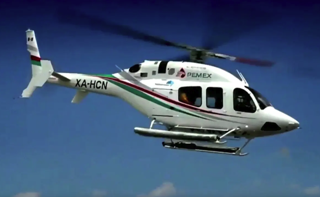 Reportan caída de helicóptero de Pemex en Campeche; habría dos desaparecidos
