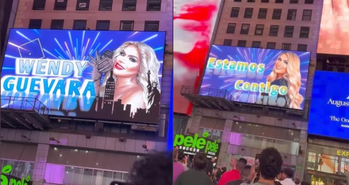 Apoyo a Wendy Guevara llega hasta las pantallas del Times Square en Nueva York