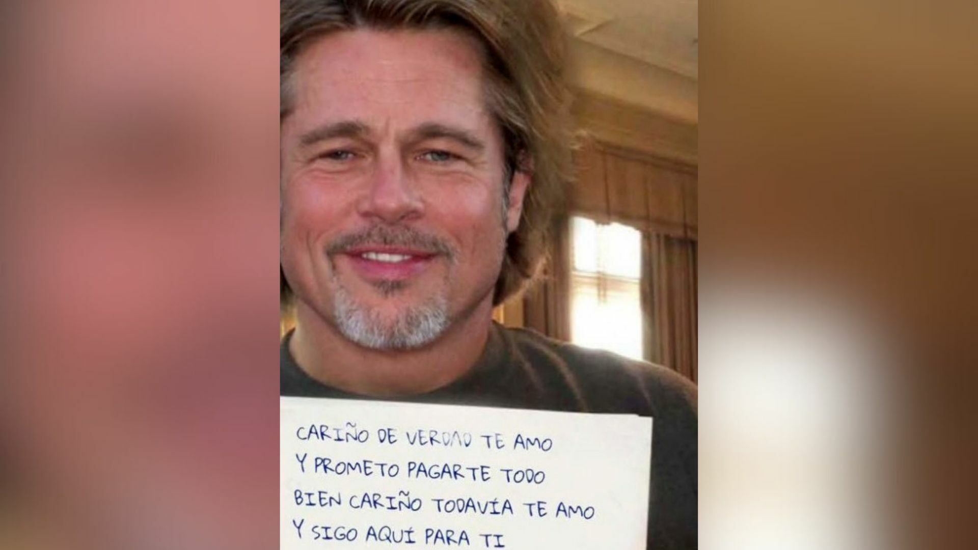 Imagen incorporada a la denuncia de una mujer de Granada por una estafa de una persona que se hacía pasar por Brad Pitt. EFE