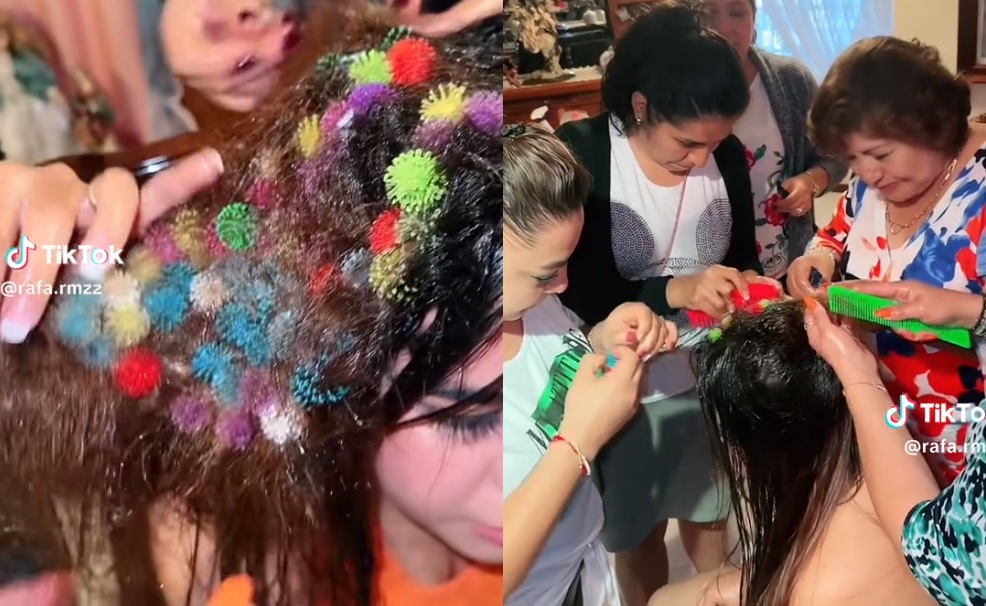 VIDEO: Niños arruinan cabello de su prima pegándole 'bunchems'