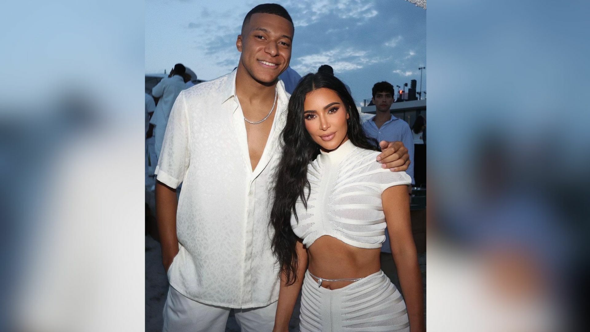 Kim Kardashian y Kylian Mbappé aparecen juntos en fiesta de élite