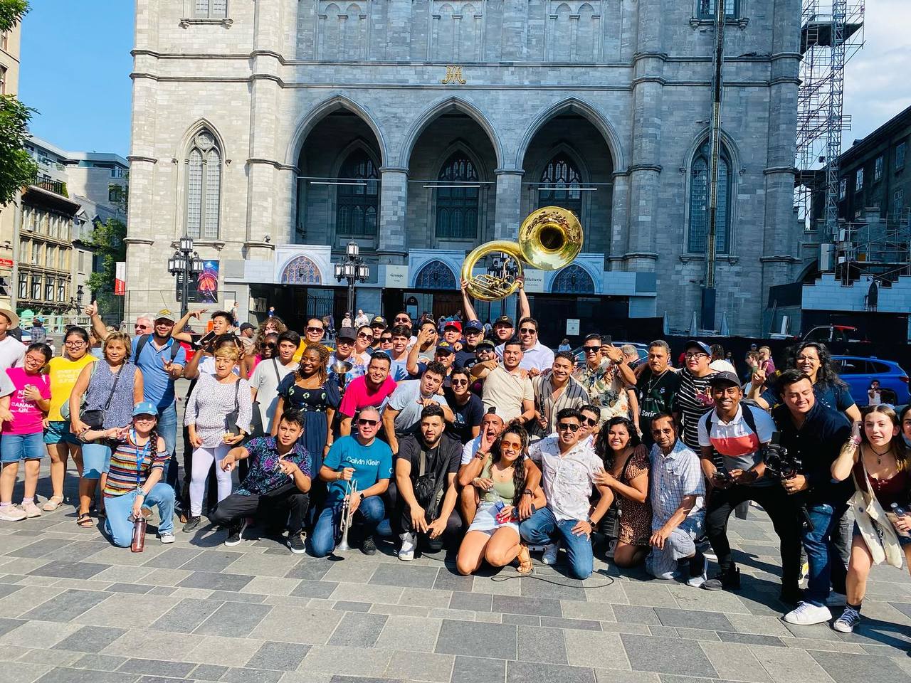 Destacan. Los integrantes de la Poderosa Banda Rancho Grande actuaron con éxito en el país de Canadá.