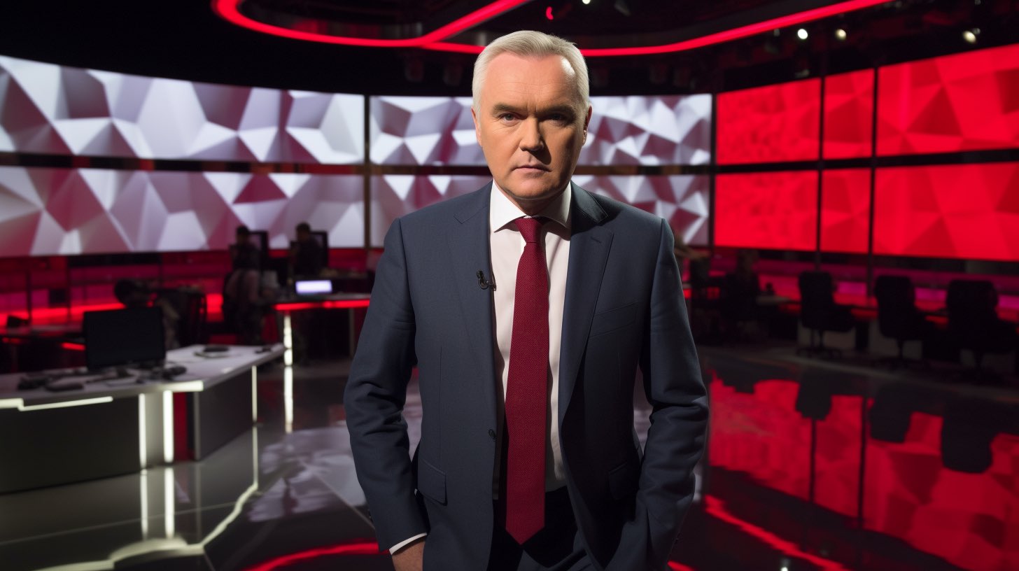 Huw Edwards es nombrado por su propia esposa como el presentador de la BBC detrás del escándalo por fotos sexuales