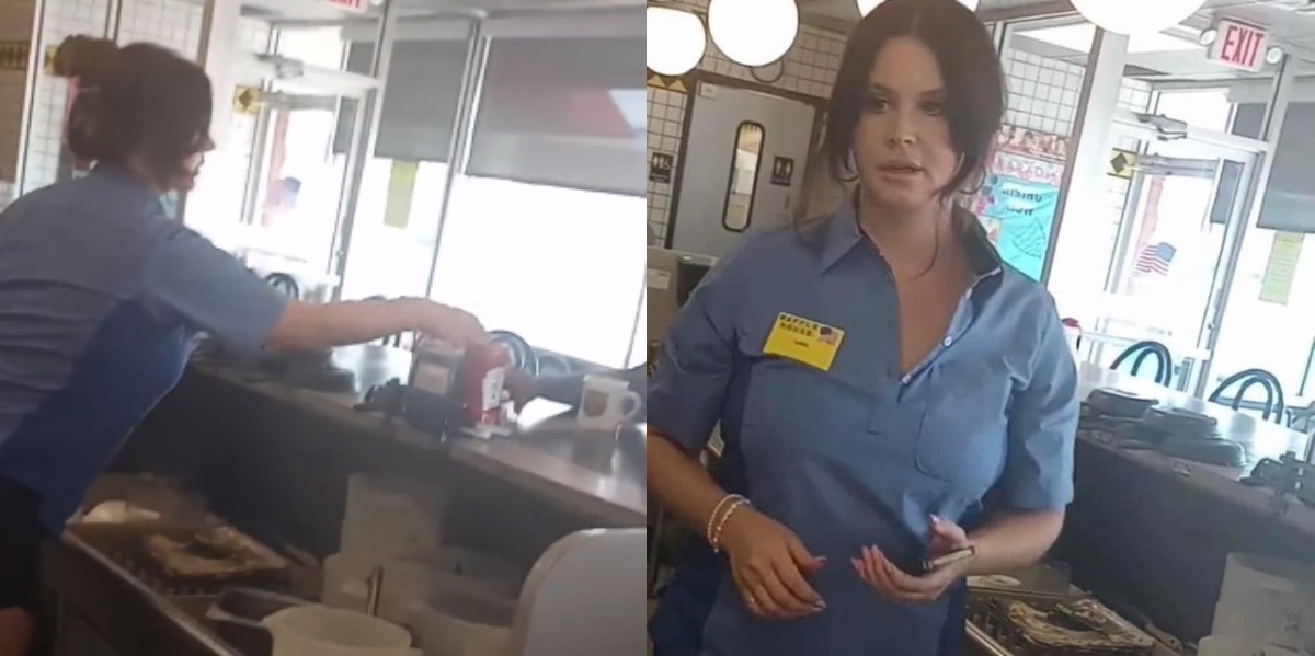 Lana del Rey sorprende al aparecer como empleada de un restaurante de