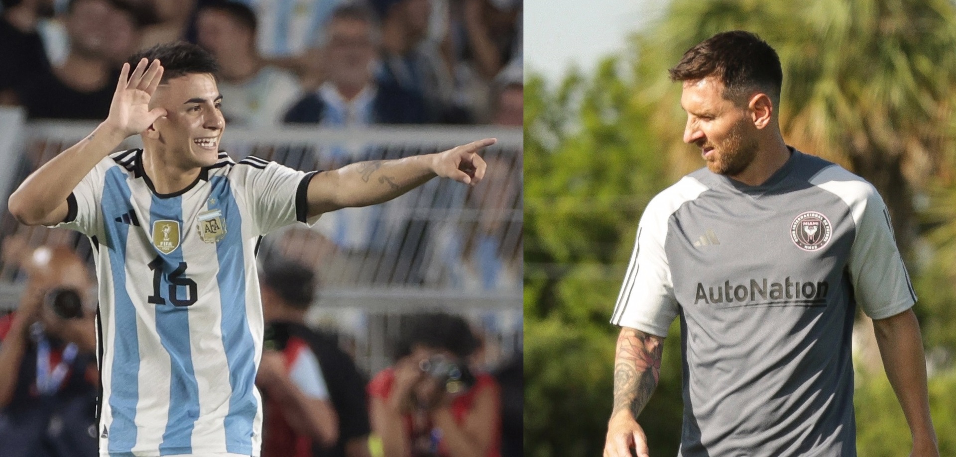 Leo Messi y Thiago Almada, de campeones del Mundo en Catar a rivales en la Leagues Cup