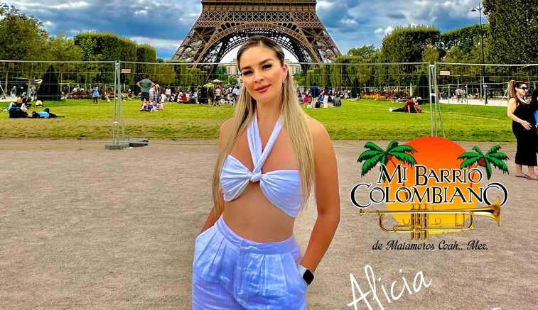 Alicia Sifuentes de Mi Barrio Colombiano impacta en París