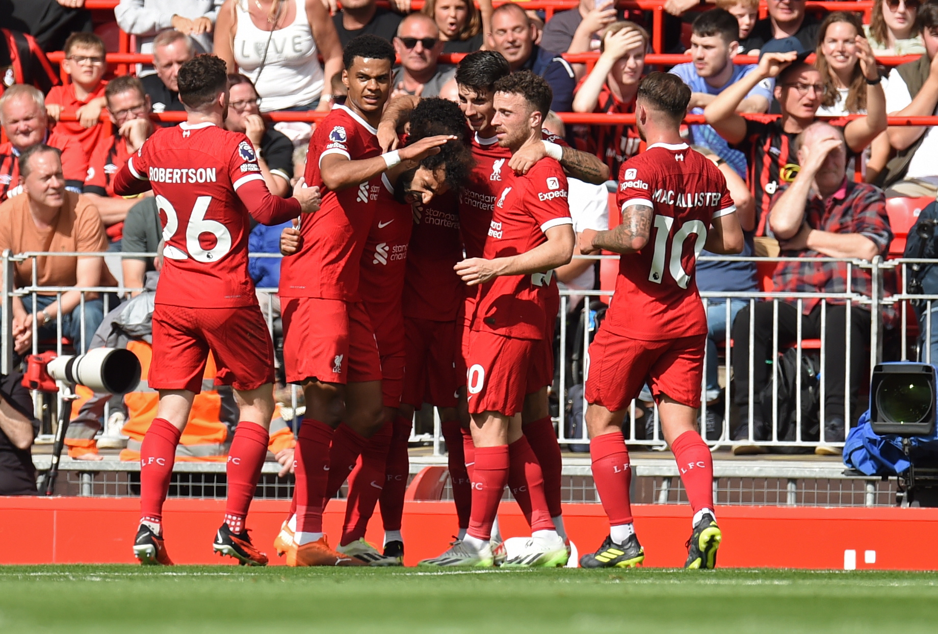 Liverpool remonta y vence 3-1 al Bournemouth