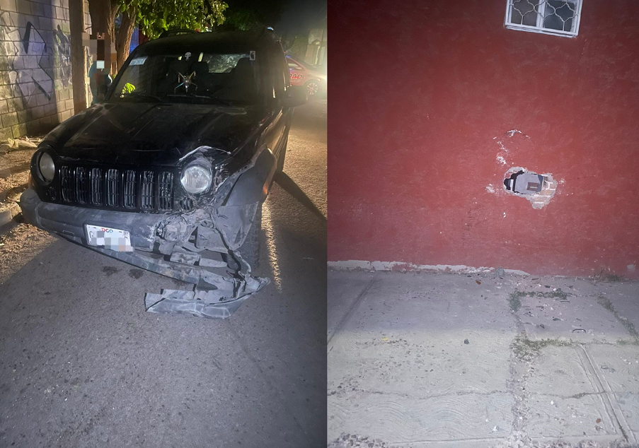 Menor de 13 años que conducía una camioneta choca contra una casa en ...
