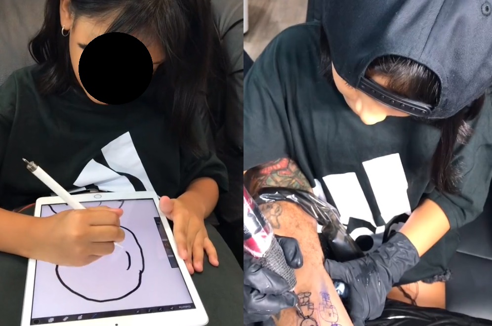 Niña de Torreón se vuelve viral por su emprendimiento de tatuajes