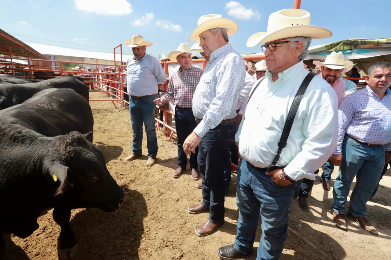 Riquelme Solís dijo que actualmente Coahuila exporta un promedio de 70,300 cabezas de ganado al año.