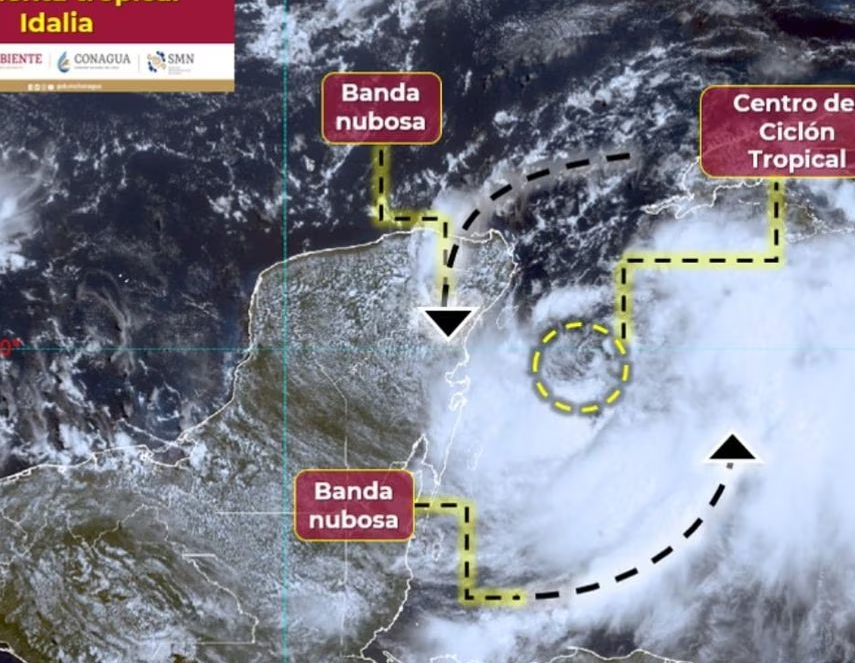 Se forma la tormenta tropical Idalia en Quintana Roo