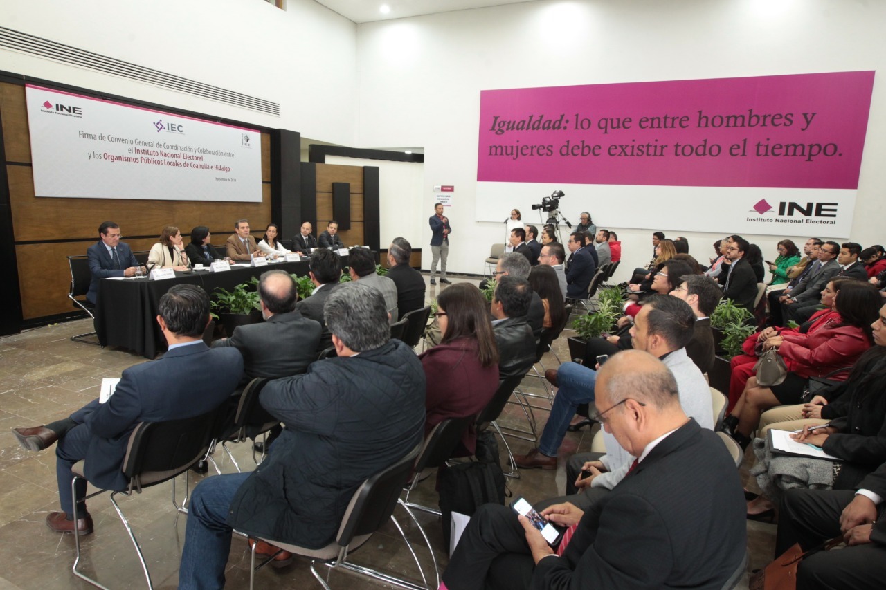 Autoridades electorales de Coahuila y el INE firman convenio de ...