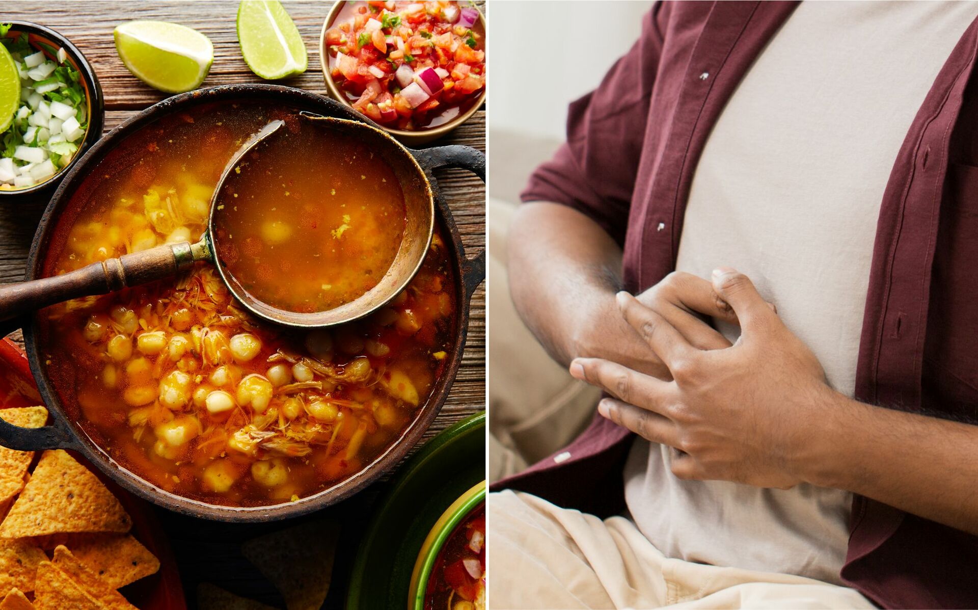 Antojitos como los tacos, la birria, los tamales y el tradicional pozole, entre otros, siguen estando presentes en la dieta de muchos mexicanos, algunos de los cuales pueden experimentar malestares estomacales.