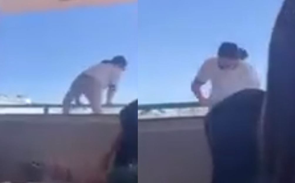Graban a estudiante arrojándose del tercer piso de una escuela en Chihuahua