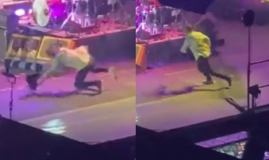 VIDEO: Ringo Starr sufre aparatosa caída durante actuación en vivo