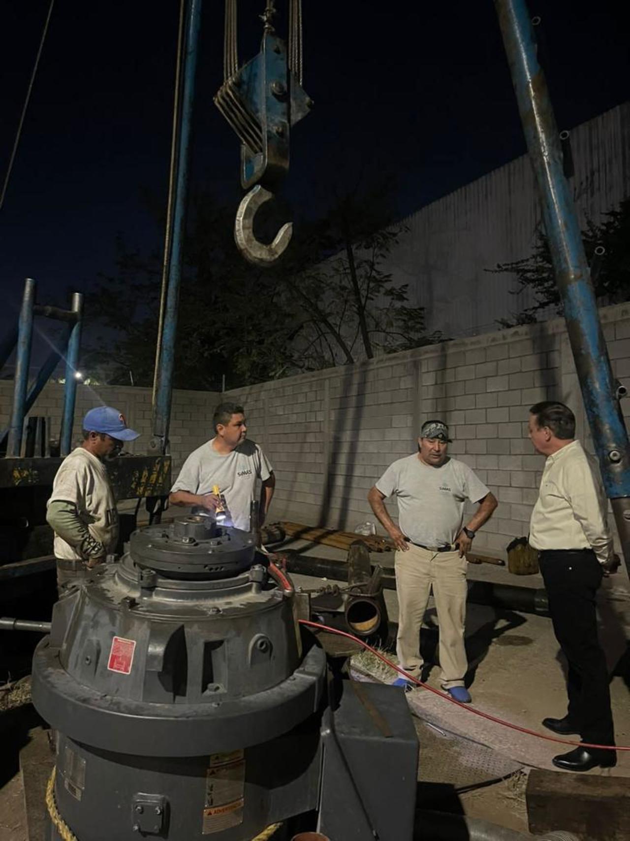 Personal del Simas Torreón atendió las fallas en los dos pozos mencionados, con lo que se ha restablecido el suministro de agua.