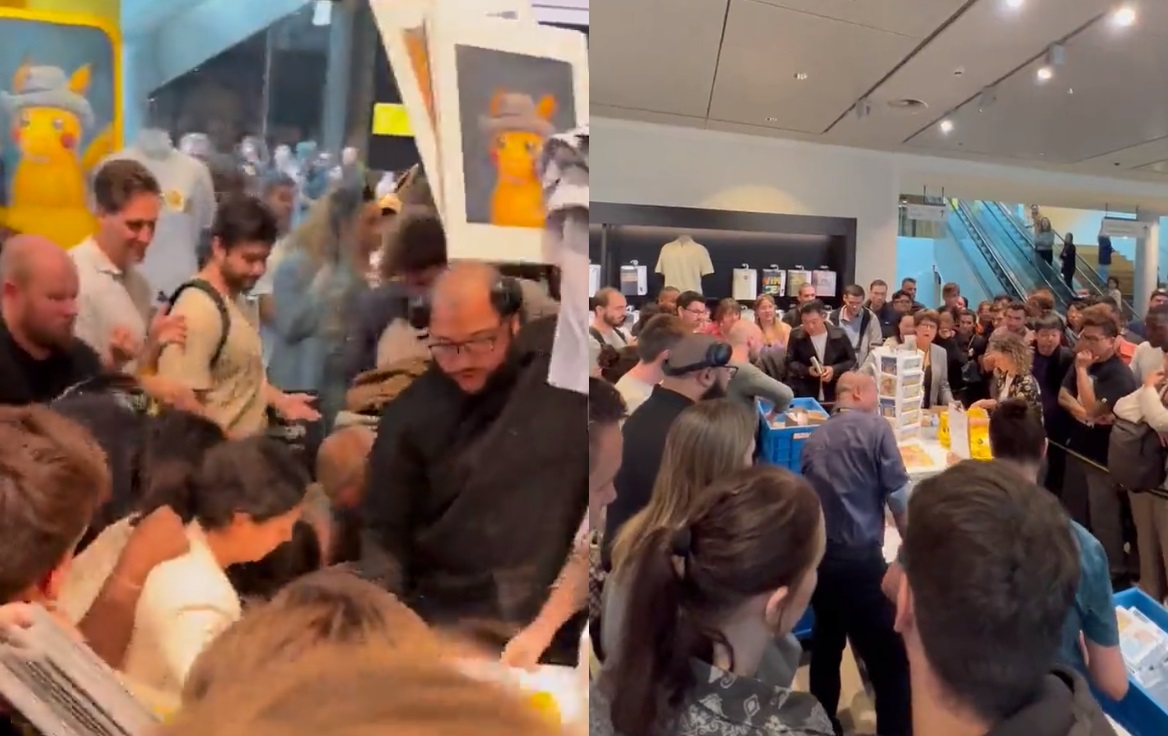 VIDEO: Exposición de Pokémon y Van Gogh genera caos