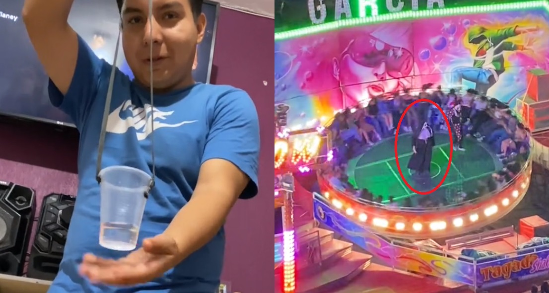 ¿Por qué la 'Monja' de la feria no se cae? Video viral lo explica