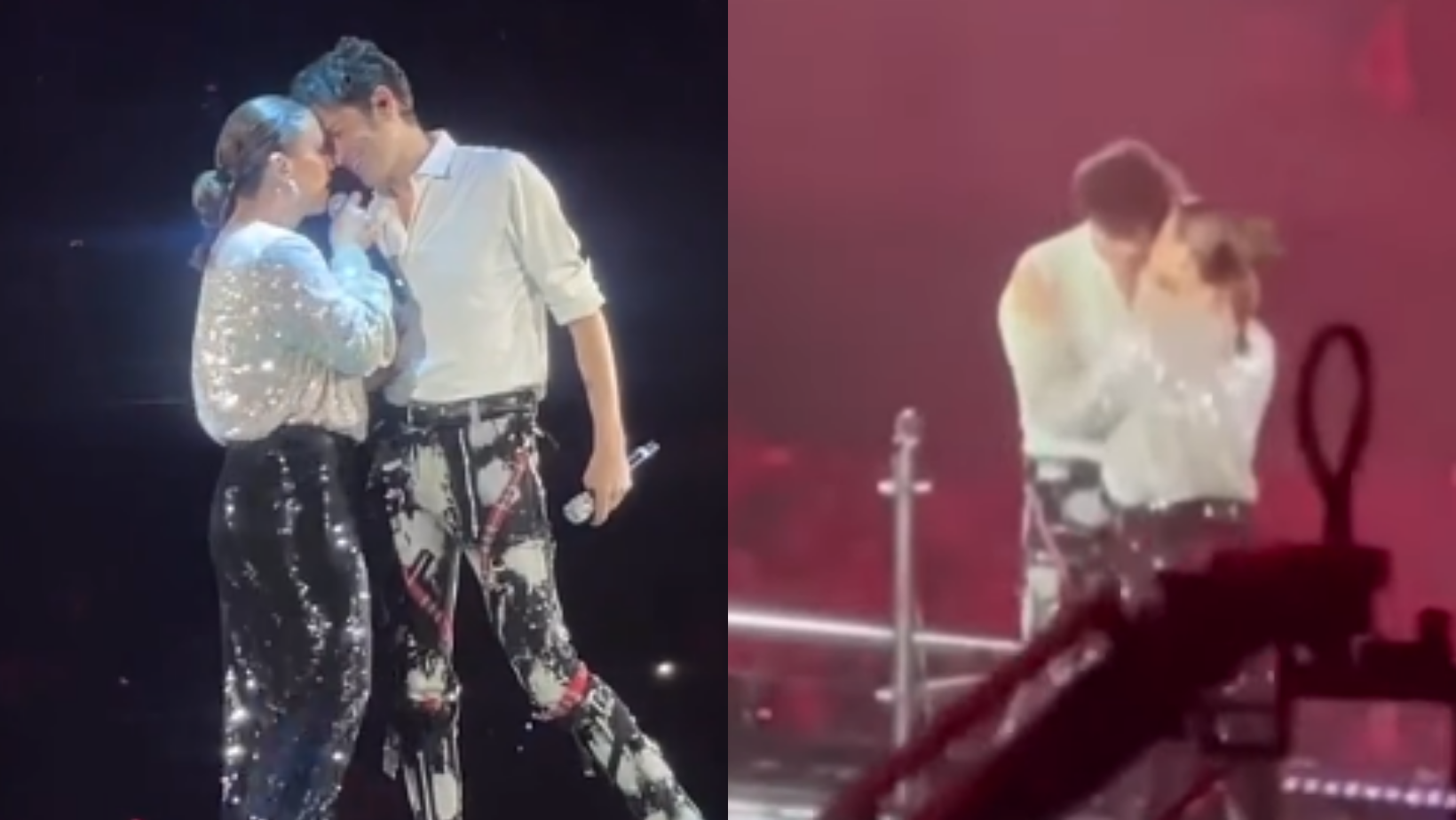 Benny Ibarra y Angélica Vale sorprenden al besarse en los 90's pop tour 
