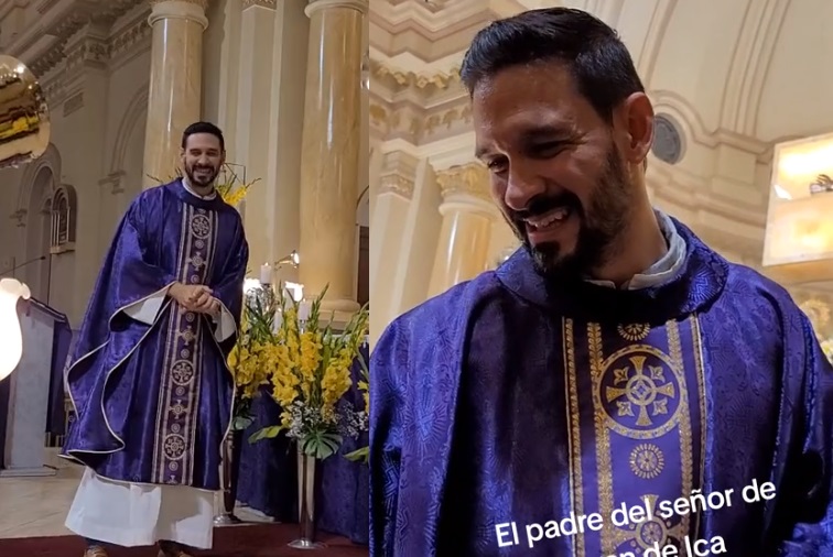 Sacerdote de Perú se vuelve sensación en redes por su aspecto 