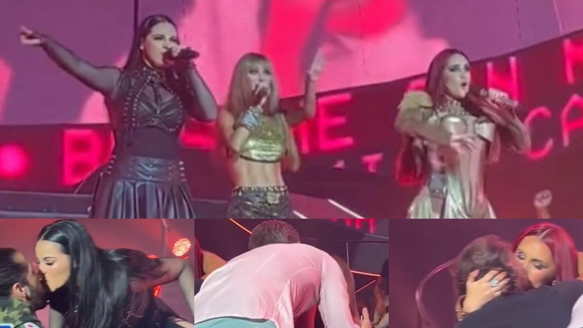 Maite, Dulce y Anahí detiene concierto de RBD para besar a sus esposos 