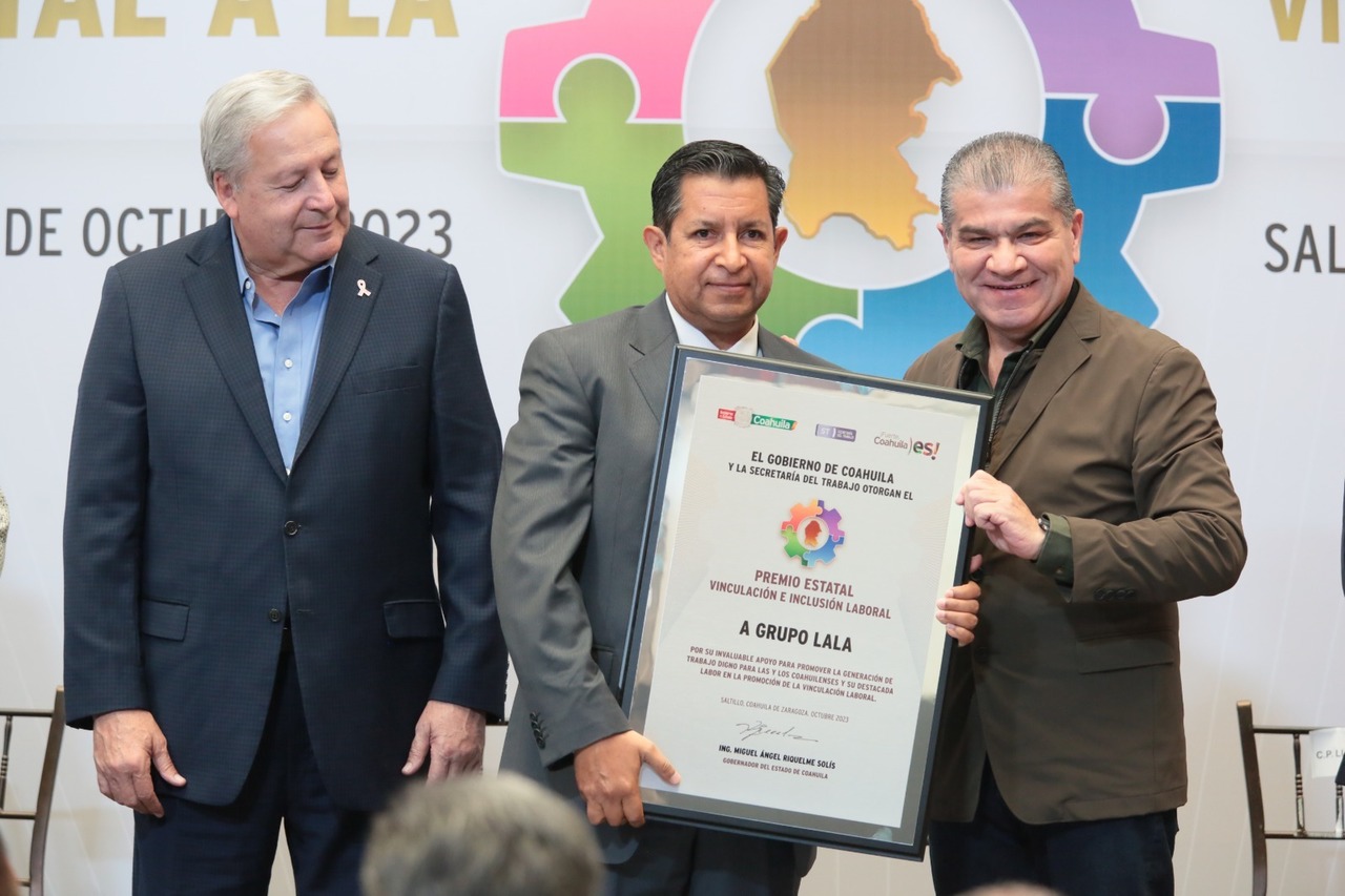 Gobierno de Coahuila reconoce a Grupo Lala por promover la inclusión laboral