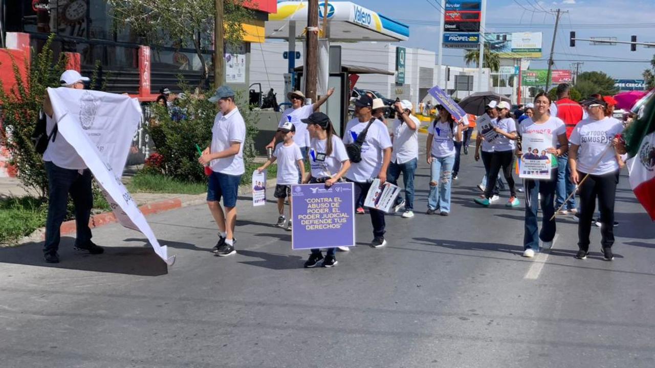 Trabajadores del PJF marchan en Saltillo