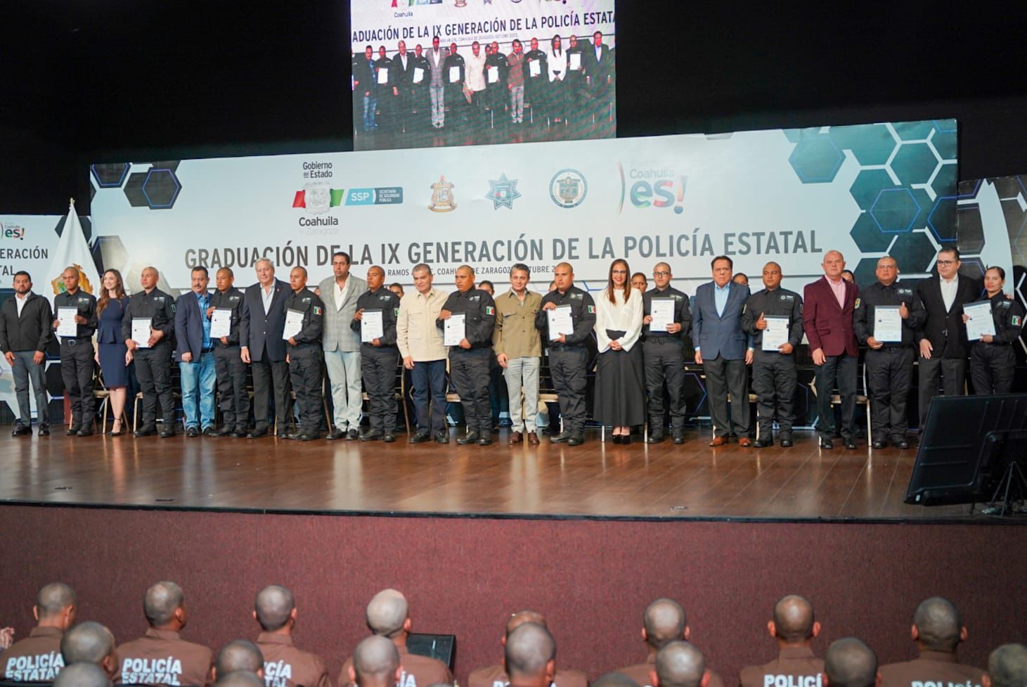 Se trata de la IX generación de cadetes de la policía estatal. (ESPECIAL)