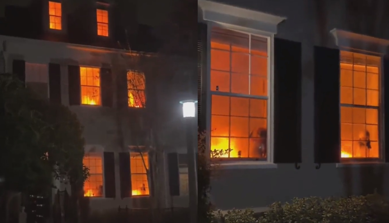 Creyeron que se incendiaba una casa, pero sólo era la decoración de Halloween  