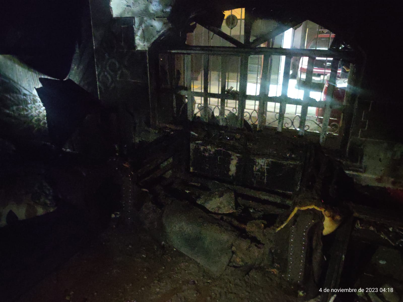 Se registra incendio en vivienda de la colonia Moctezuma