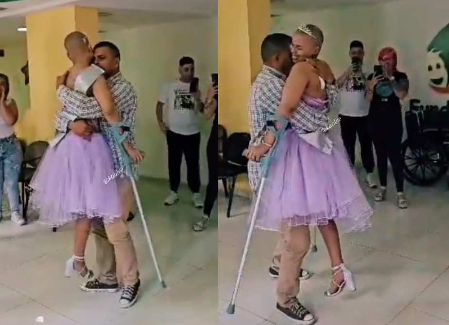 Emotivo baile entre quinceañera con cáncer y su papá se vuelve viral 