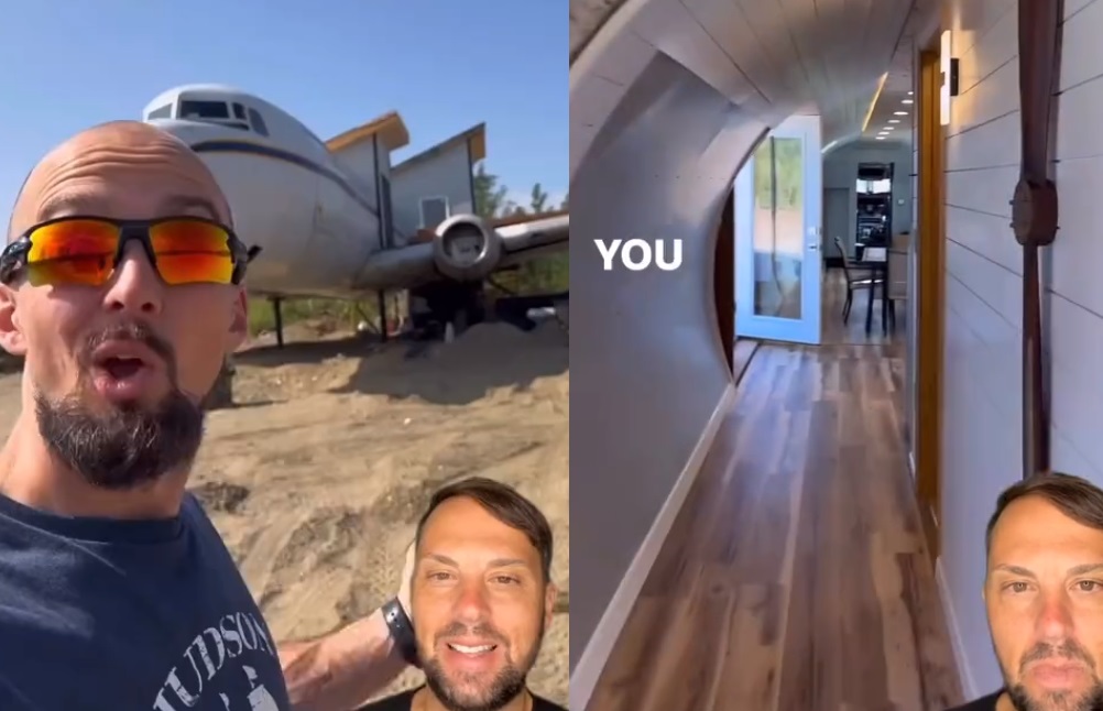 Instructor de vuelo convierte avión abandonado en un Airbnb 