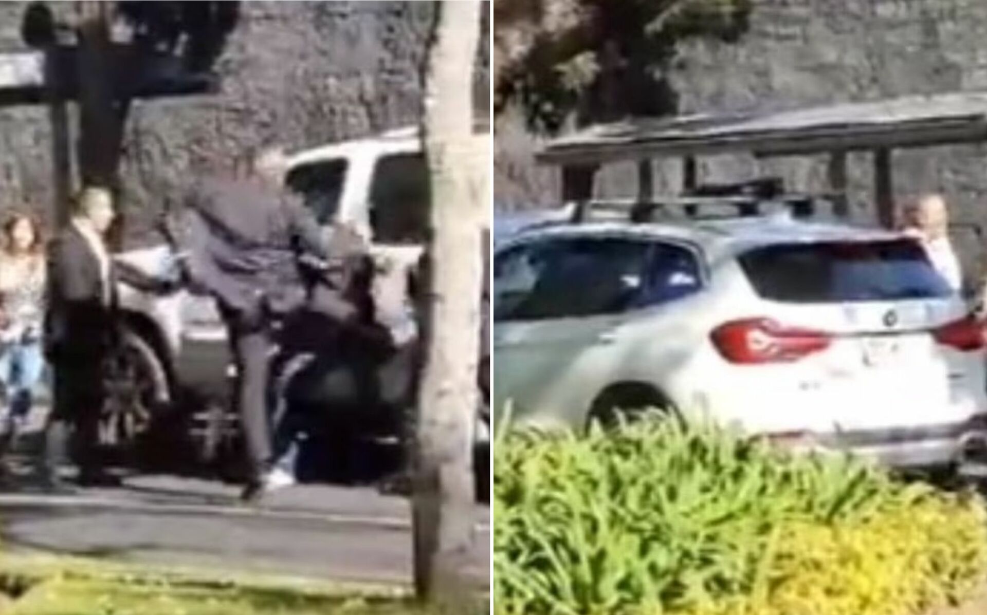 En redes sociales, circula un video en el que aparecen varios hombres, presuntamente escoltas de seguridad, que golpean a un automovilista frente a su familia en Paseo de la Reforma.