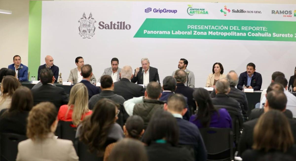 Presentan reporte de situación laboral de Zona Metropolitana Saltillo, Ramos Arizpe y Arteaga 