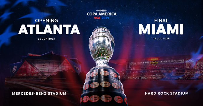 Conmebol anuncia las sedes de los partidos de apertura y final de la Copa América 2024