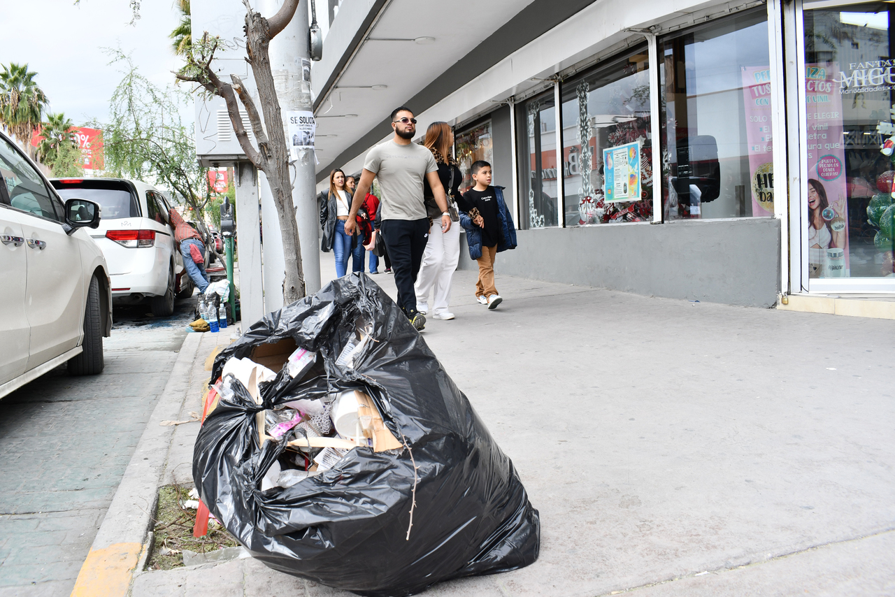 Aumenta basura en zona Centro de Torreón