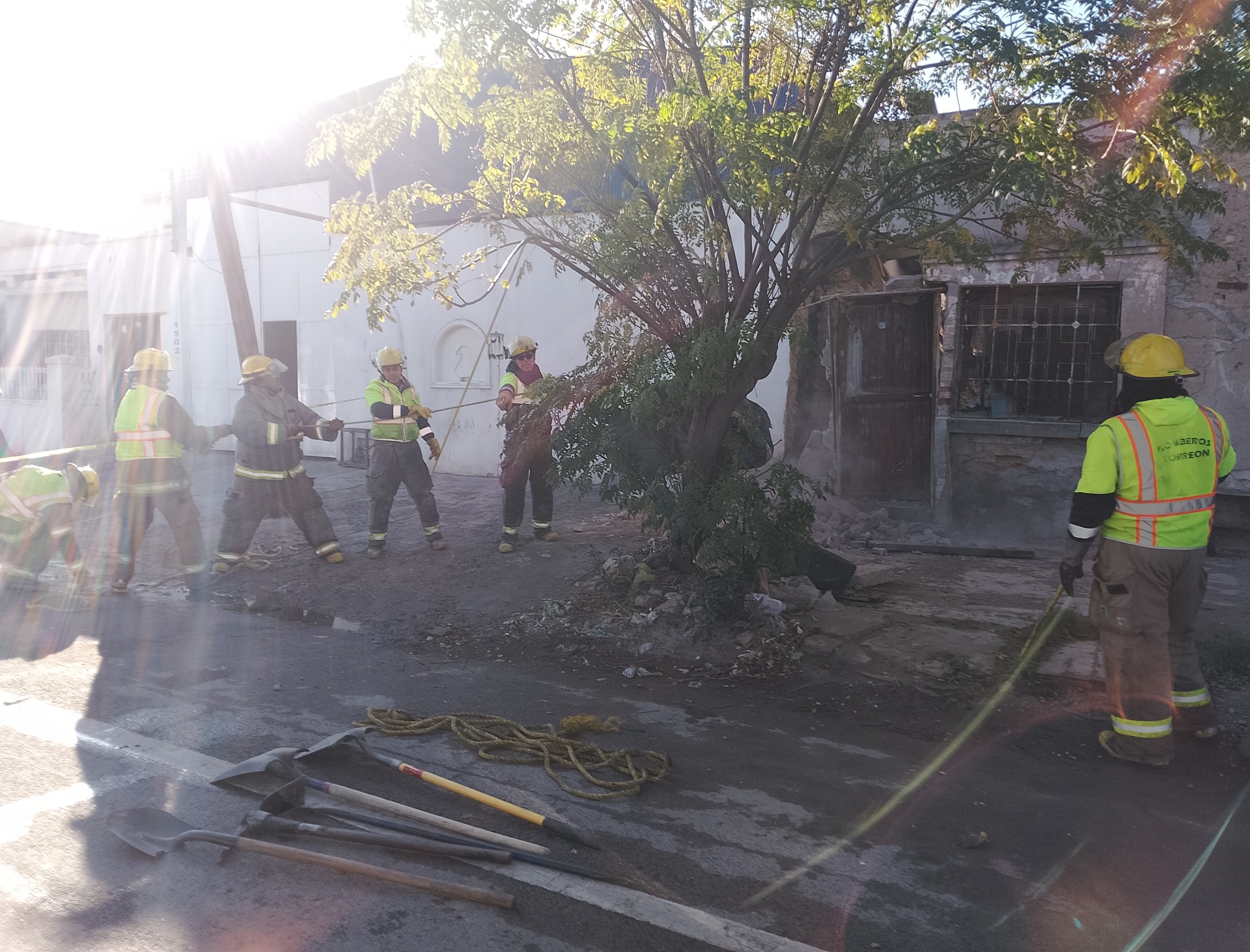 Se registra derrumbe de vivienda en sector Centro de Torreón