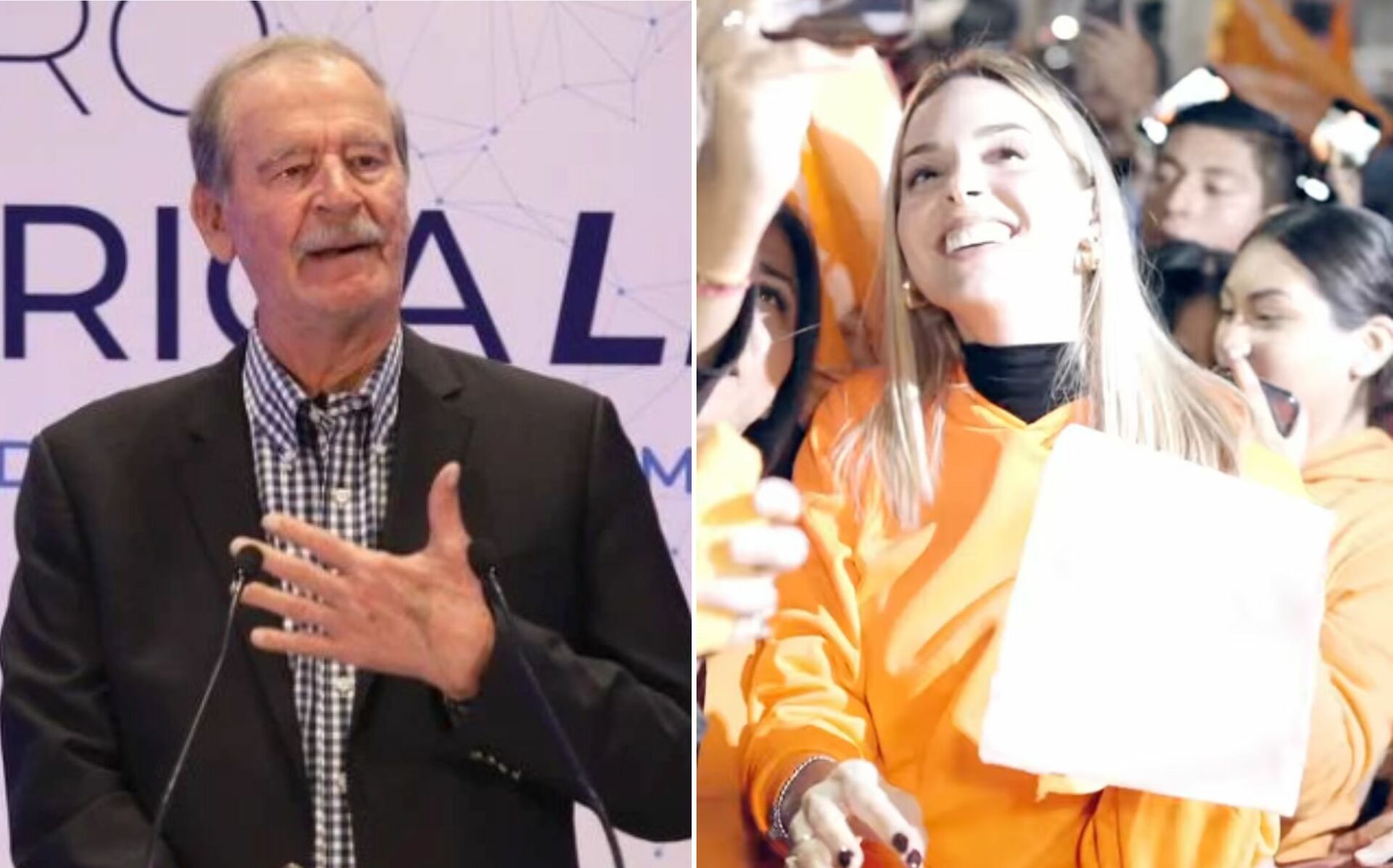 Polémica entre Fox y Mariana Rodríguez; expresidente la llama 'dama de compañía' y ella responde