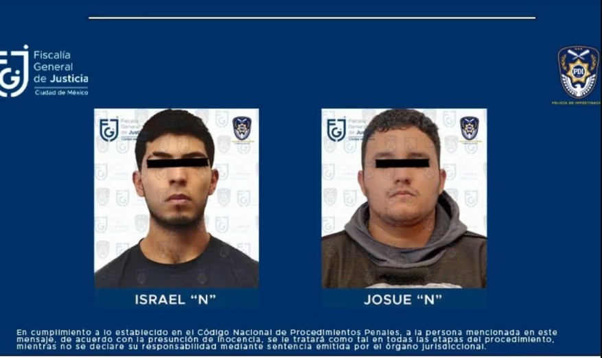 Israel y Josué, detenidos por agresiones y robo a alumnos de la Facultad de Contaduría de la Universidad Nacional Autónoma de México (UNAM), quedaron en prisión preventiva.