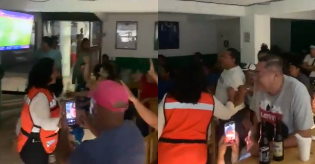 Exhiben a alcaldesa de Acapulco disfrutando del futbol y cervezas pese a desastres por Otis